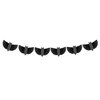 Meri Meri Black Bats Halloween Garland, 10' Strand Banner, Tissue Paper Reusable Party Decorations (Pack of 1)