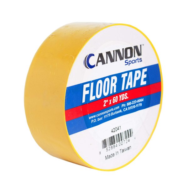 Cannon Sports Floor Marking Tape for Gymnastics, Grappling, Wrestling and Fitness Training (2 inch, Yellow)