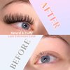 Fluffy Lash Clusters DIY Lash Extensions 96 Pcs Cluster Eyelash Extensions Natural D Curl Individual Lashes Cluster 10-16mm Thin Band & Soft Eyelash Clusters by FOINEMYED