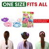 Bye Bye Mosquito Lice Hair Tie Scrunchie 10 pack, Adults & Kids - Unisex | Black