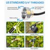 homenote Misting Cooling System 75FT (23M) Misting Line + 28 Brass Mist Nozzles + Brass Adapter(3/4") Outdoor Mister for Patio Backyard Garden Greenhouse Watering