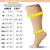 Surgical Opaque Knee-Hi Firm Support Open Toe 20-30mmHg Graduated compression Surgical Weight -- Made in USA (2XL, Beige) by Mojo Compression socks