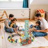 WXQAIY Domino Train Toys, 200PCS Automatic Dominoes Stacking Kids Games for 3+ Year Old Boys, Stem Montessori Toy Toddler Birthday Gifts Age 4 5 6 7 8