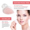BEAUTYFACTOR Ice Jade Roller & Gua Sha Facial Tools Face Roller for Skin Care,Facial Roller Gua Sha Tool for Puffiness and Redness Reducing Skin Care Routine,Mothers Day Gifts