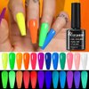 COSMOO 12PCS Glow in The Dark Gel Nail Polish, Luminous Neon Gel Nail Polish Set Hot Pink Yellow Purple Blue Fluorescent Bright Gel Polish with Glow Effect for Halloween (Neon Grow In The Dark Polish)