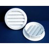 Maurice Franklin Louver-1" Round White Polypropylene Plastic Louver with Insect Screen System (Priced Per Bag of 6). 1" PLW-100
