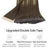 HOTBANANA Tape in Hair Extensions, 20 Inch Tape in Hair Extensions Human Hair 20pcs 50g Chocolate Brown with Honey Blonde Tape Hair Extensions Straight Remy Human Hair Tape in Extensions