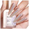Bevimee Holographic Nail Polish 12ML Air Dry Fast Iridescent Shimmer Glitter Nail Polish Chameleon Champagne Holo Laser Pearl Nail Polish Nail Art-No Require Cured 1PC
