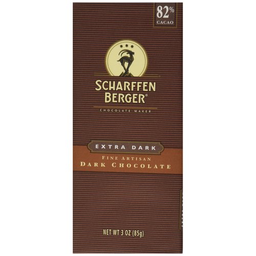 Scharffen Berger, 82% Extra Dark Chocolate Bar, 3 oz