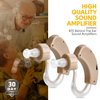 MEDca BTE Hearing Aids for Seniors - Behind the Ear Sound Amplifier Super Mini Size Sound Enhancer For Better Hearing (Pair)