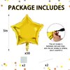 TONIFUL 50Pcs Star Balloons 5 Inch Gold Star Shape Foil Balloons Star Mylar Balloons Star Helium Birthday Balloons for Birthday Wedding Baby Shower Anniversary Engagement Party Decorations Supplies
