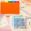 Lewtemi 50 Pcs Index Card Dividers 4 x 6 Inch Index Card Dividers with Tabs Index Cards Guides with 2 Pcs Alphabet Number Stickers for Office Recipe Business Classroom (Multi Color)
