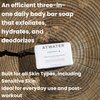 ATWATER Clean Impact Mens Soap Bar - Exfoliating Bar Soap for Men Enriched with Jojoba Seed Oil and Coconut, Natural Mens Soap with No Added Artificial Fragrances - 207 grams / 7 oz