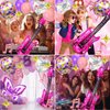 Singer Balloons 16Pcs Butterfly Music Note Guitar Disco Foil Balloons for Birthday Disco Party Singer Fans Party Decoration Supplies