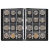 Coin Collection Album 120 Pockets - 3x3cm/1.2x1.2 inch Coin Holder Book Coin Storage Album Money Penny Pocket for Collectors Blue CS0112BL