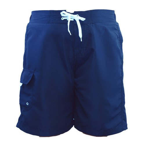 Adoretex Women’s Plus Size Quick Dry Swim Board Shorts, 8” Inseam Polyester Light Weight Board Shorts Swimsuit - FB007P - Navy - 4X