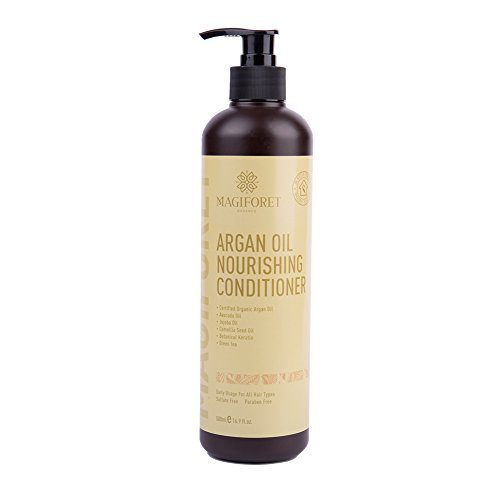 Hair Conditioner, Argan Oil Conditioner, MagiForet Natural Hair Conditioner for Dry Damaged Colored Hair, Professional Salon Products for Women Men Teens All Hair Types Daily Usage 16.9oz