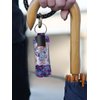 Gearider Blue Bling Butterfly Compact Lip Gloss Tube Holder Keychain, Lipstick Sleeve for Backpack