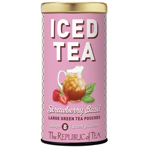 The Republic of Tea Strawberry Basil Green Tea, 8-ct
