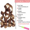 Xtrend 18 Inch Pre Stretched Loose Wave Braiding Hair 8 Packs French Curly Braiding Hair For Box Braids Bouncy Crochet Spanish Curly Ombre Brown Synthetic Hair Extensions For Women（18 Inch,27M33#）