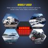 Nilight - TL-13 10 PCS Amber Red 3.8” 6 LED Amber Side LED Marker Clearance Indicator Light Rear side Marker Light for Truck Trailer RV Cab Boat Bus Lorry LED, 2 Years Warranty.