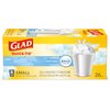 Glad Trash Bags, Small Garbage Bags - OdorShield 4 Gallon White Trash Bag, Gain Fresh Scent with Febreze - 26 Count (Pack of 6)