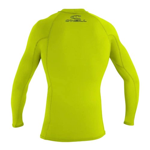 O'Neill Youth Basic Skins UPF 50+ Short Sleeve Rash Guard, Lime, 14