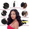 ADOIFAIR Human Hair Bundles Body Wave 3 Bundles 20 22 24 Inch Body Wave Human Hair Bundles 12A Grade 100% Unprocessed Brazilian Virgin Hair Extensions For Black Women