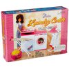Ivory Gloria Dollhouse Furniture - Laundry Room with Iron & Ironing Table Playset