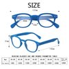 Kerecsen Reading Glasses 6 Pack Great Value Quality Readers Spring Hinge Color Glasses (6 Pairs MIx Color, 1.50)