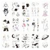 VIWIEU Small Space and Animal Temporary Tattoos for Kids Boys and Girls 15 Pack, Cool Fake Body Arm Decor Gift for Christmas&Holiday - Moon, Star, Planets, Wolf, Cat, Rabbit, Whale, Snake Styles