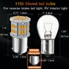Melphan-Auto 1156 Bulb Reverse Light, Led 1141 1003 7506 BA15S Bulbs, 12V-24V 54SMD Used for Truck Car Backup Reverse Lights, Tail Parking Lights,Camper Trailer RV Interior Light, 2pcs Amber