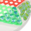 Chinese Checkers Glass Beads, Chinese Checkers Halma Board Game Set, Chinese Draughts Plastic Hexagonal Board Game for Kids Students Children(Diameter 28CM)