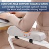 Payanwin Chair Ergonomic armrest Cushions Elbow Pillow Pressure Relief Office Chair Gaming Chair armrest with Memory Foam armrest Pads 2-Piece Set of Chair （Gray）