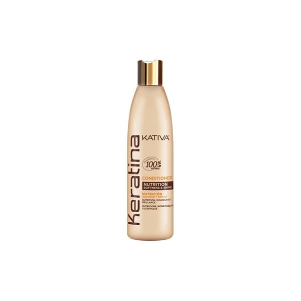 KATIVA Keratin Conditioner (8.45 Fl Oz), Rebuild & Strengthen Damaged Hair, with Hydrolyzed Keratin & Ceramides for Soft, Shiny and Nourished Hair, Sulfate Free, Gluten Free, Paraben Free, Salt Free