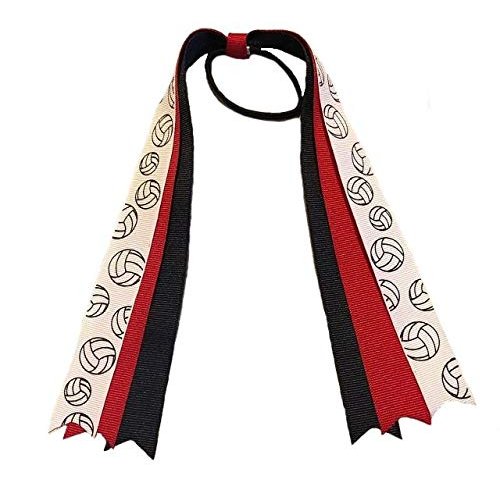 Volleyball Ponytail Streamers Hair Bow - You Choose Colors