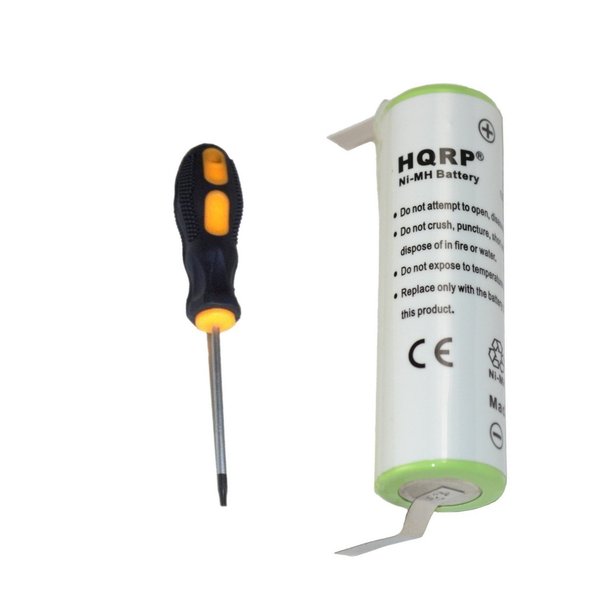 HQRP Battery Works with Philips Norelco T3000 T6000 T7000 T7500 T800 T860 G380 Razor/Shaver 10336 4822-138-10336 Plus Screwdriver