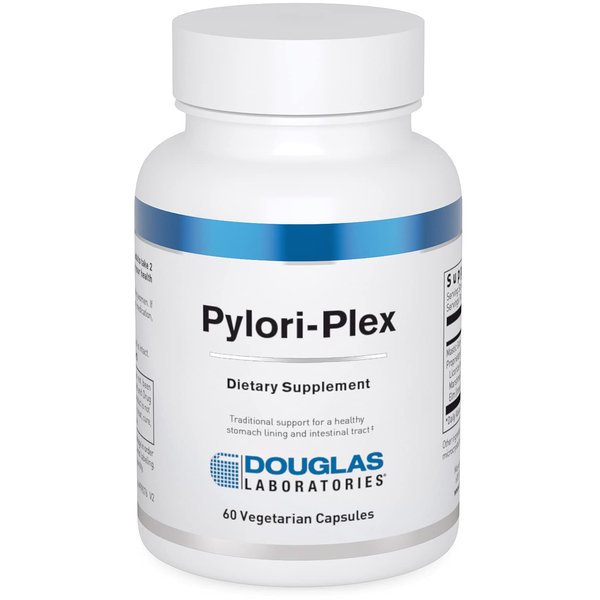 Douglas Laboratories Pylori-Plex - for Stomach Lining & GI Support* - with Mastic Gum, Licorice Root, Marshmallow Root & Slippery Elm - DGL Supplement - 60 Vegetarian Capsules