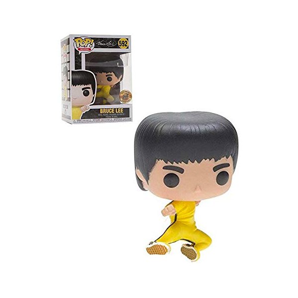 Pop Movies: Jumping Bruce Lee Collectible Figure, Multicolor