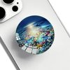 Ksadiye Phone Grip with Expanding Kickstand,Cell Phone Collapsible Stand Color Stone Design for Smartphones