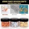 Mingjieus Gold Foil Flakes, 24 Color, Metallic Foil Flakes, Gilding Flakes, Gold Leaf Flakes, Gold Flakes for Resin, Nails, Painting, Crafts