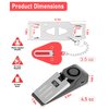 MBBEST Portable Door Lock & Door Stop Alarm,Dual Protection Security Devices Pocket Door Stopper Self Defensey Tools for Hotel Travel Home Apartment House, Red/Black