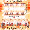 Fire Truck Birthday Party Tablecloth - Firefighter Birthday Party Decorations, 3Pcs Fire Truck Table Cloth, Rectangle Plastic Fireman Table Cover for Firetruck Birthday Decorations, 108 x 180 cm