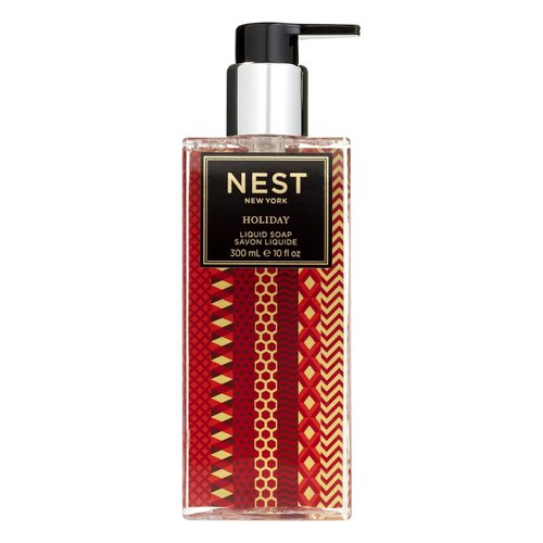 NEST New York Liquid Soap, Holiday - 10 fl oz - Cleanses & Nourishes Skin - Approx. 300 Pumps Per Bottle - Gluten Free & Cruelty Free