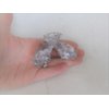 Generic Gray and white marbled arc hair claw clip
