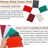 Tonmp 15 Pack 6 x 9 Inch Hand Pads Coarse Medium Fine Superfine 5 Different Specifications Assortment General Purpose Scouring Pad Ideal for Garden Tools and Grills,Automotive Body Tools