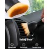 Birbenben 6Pcs Car Detailing Brush Set, Automotive Exterior & Interior Cleaning Brush Kit- Auto Boars Hair Detail Brushes, Vehicle Soft Dusting Dust Brush, Detail Tool for Air Vent, Dashboard, Leather