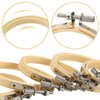 BigOtters 12PCS 3 Inch Embroidery Hoops, Adjustable Bamboo Circle Cross Stitch Hoop Ring Bulk Wholesale for Home Ornaments Art Craft Handy Sewing DIY Favor