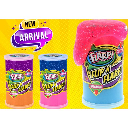 JA-RU Flarp Noise Putty for Kids & Fun Glitter Putty Double Pack (3 Units) Thick and Glossy Slime Fart Noise Maker. Stress Relief Toy. Slime Party Favors Goody Bag Stuffers. 047-3p
