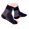 Doc Miller Ankle Compression Sleeve - Heel Brace for Heel Pain - Plantar Fasciitis Foot Wrap for Ankle Support and Neuropathy Relief - 1 Pair Black Plantar Fasciitis Wrap - Medium Size